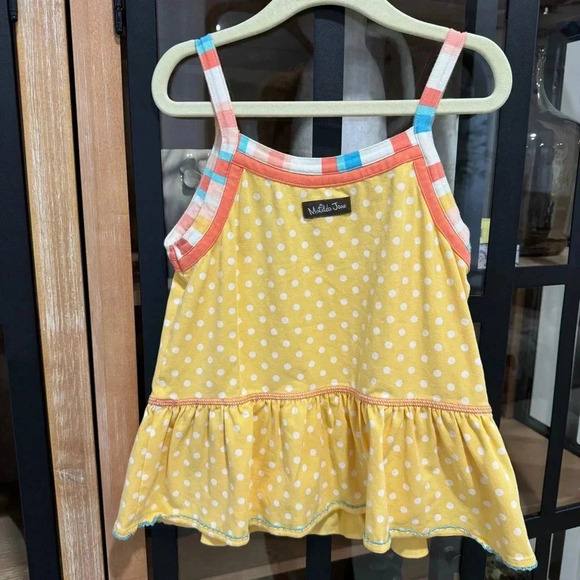 Matilda Jane Dream chasers So Sunny Tank Top girls polka dots toddler patchwork - Picture 3 of 6